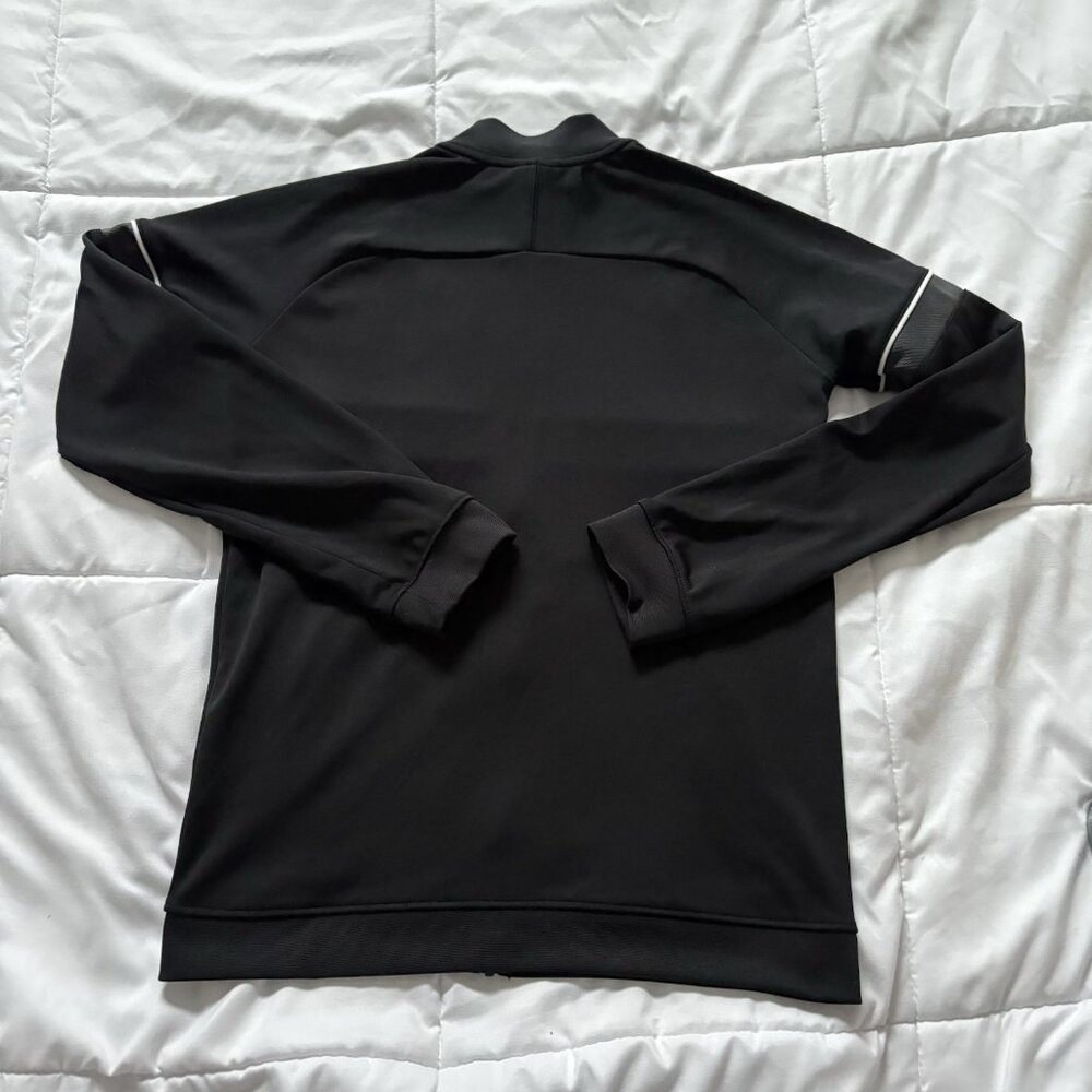 Nike Dri-Fit Long Sleeve Full Zip Jacket Womens Size Large Black Breathable - Picture 8 of 8